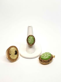 Cameo Rings and Pendant Lockets (Vanda USA)