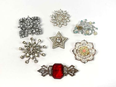 Group of Vintage Brooches