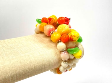 Vintage Fruitsalad Bakelite Bracelet