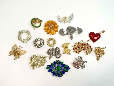 Group of Vintage Brooches (Avon, Monet, Coro, Etc.)