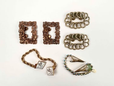 Vintage Shoe Clips and Tie Clips