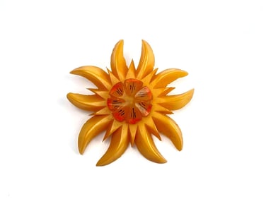 Signed Vintage Bakelite Brooch (Kryrica)