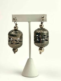 Vintage Silver Bell Earrings