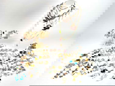 Large Group of Costume Jewelry (Earrings, Necklaces, Bracelets, Pins)