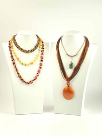 Vintage Necklaces (Beaded, Faux Stones)