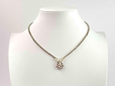 Kramer Rhinestone Teardrop Necklace