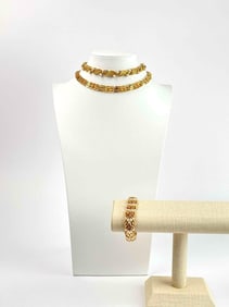 Crown Trifari Necklaces and Bracelet