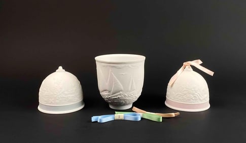 Lladro Collector's Society Spring Bells and Sailing The Seas Cup