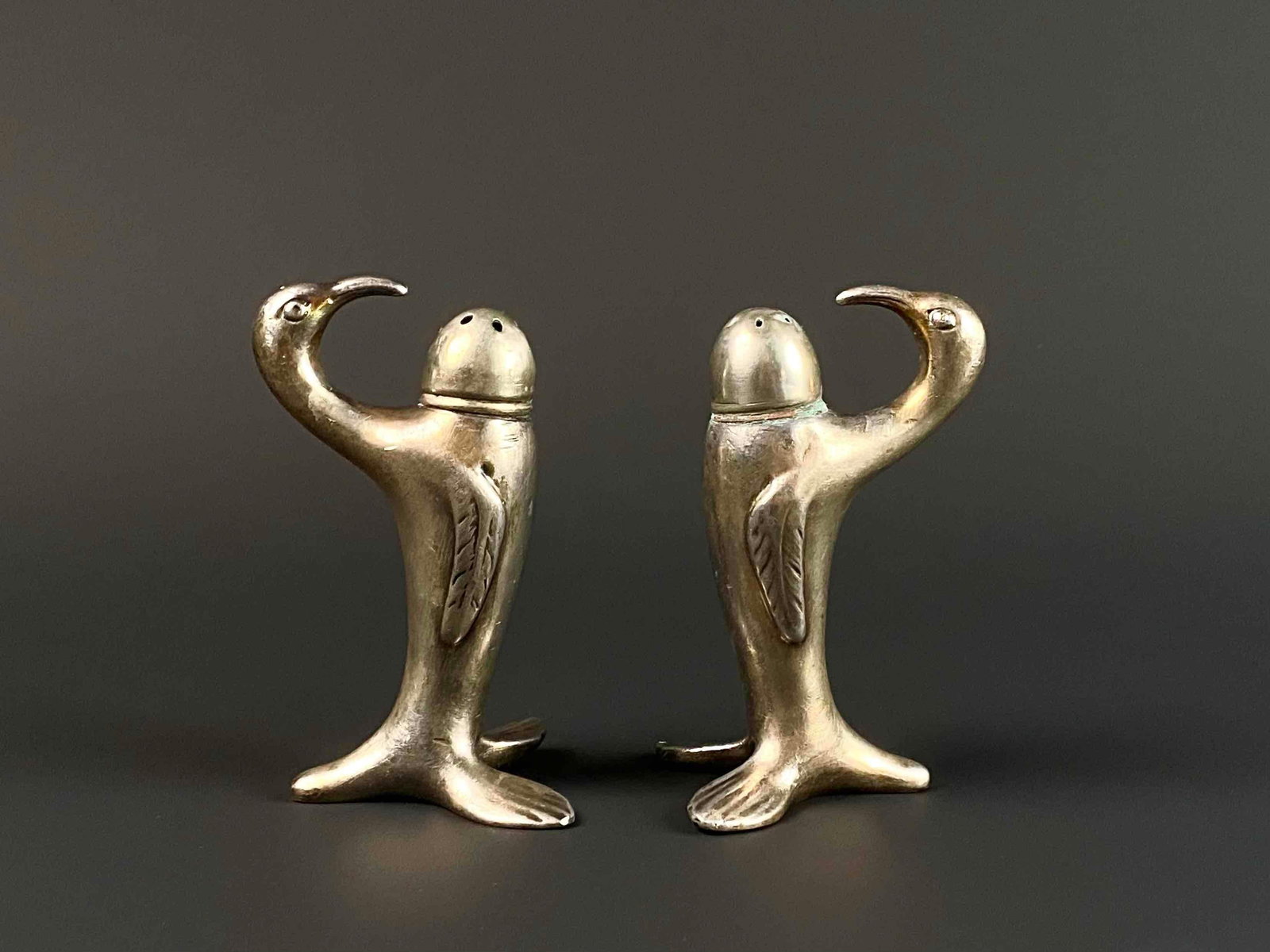 Sterling Silver Penguin Salt and Pepper Shaker Pair (1 of 17)