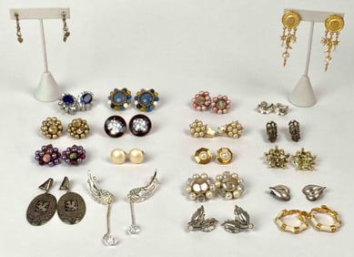 Twenty Vintage Post and Clip-On Earrings