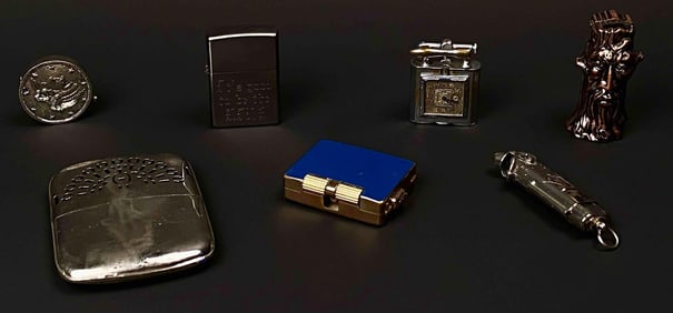 Vintage Lighters and Pocket Hand Warmer - CF, Zippo, Henda