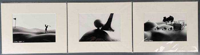 Three Allan I Teger "Bodyscape" Prints