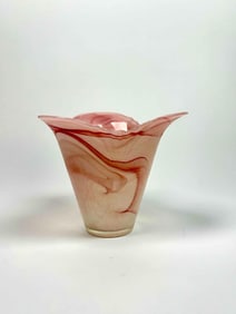 Pink Murano Short Vase (Italy)