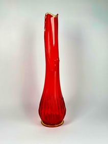 Extra Large L. E. Smith Vase "Flame" (Mid Century Modern)