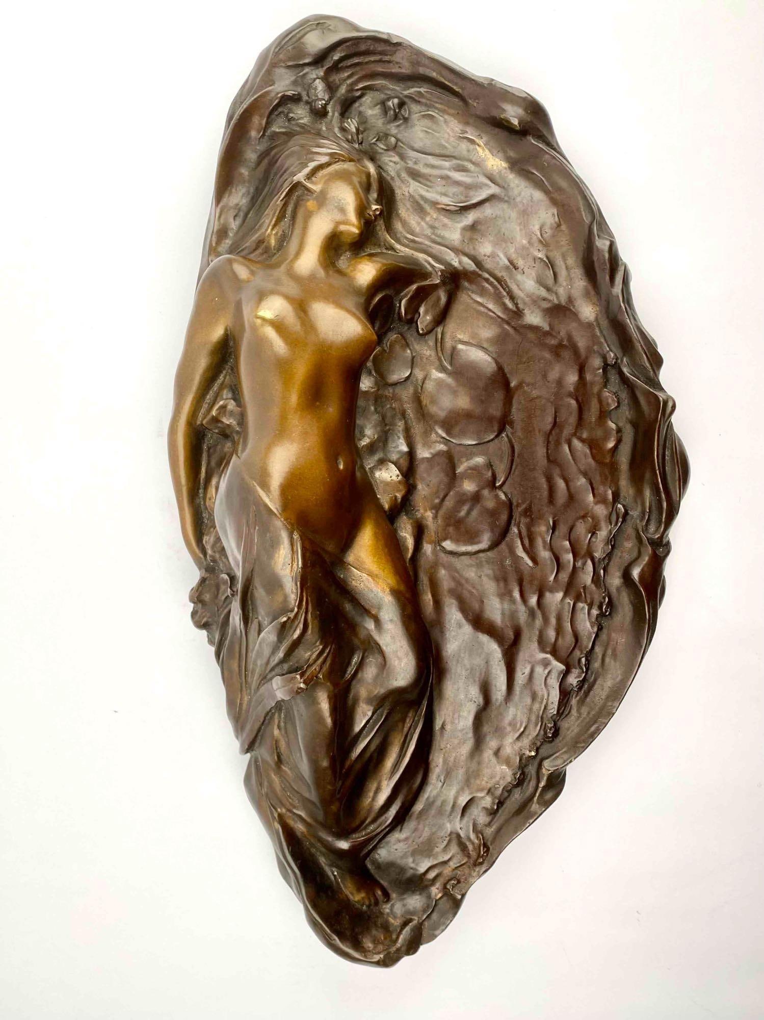 French Art Nouveau Bronze Relief (Pierre-Etienne Daniel Campagne) (1 of 12)