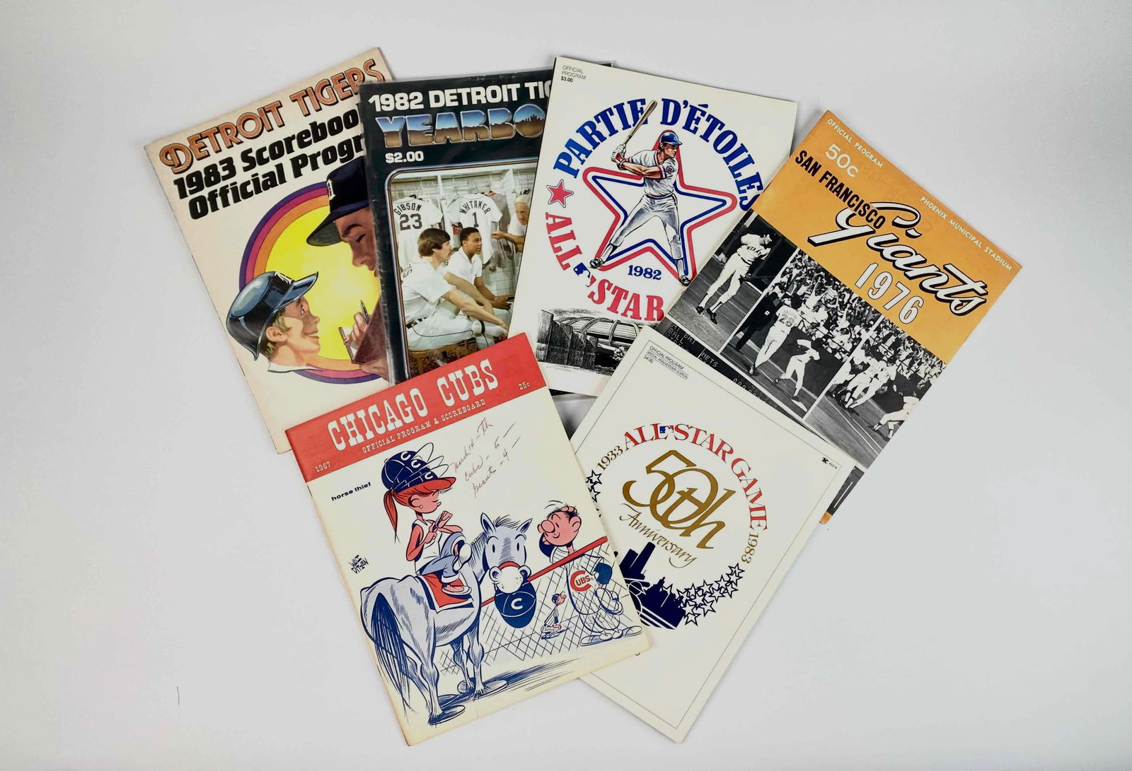 Vintage Baseball Programs and Yearbooks (Detroit Tigers, Chicago Cubs, All-Star Games, Etc.) (1 of 12)