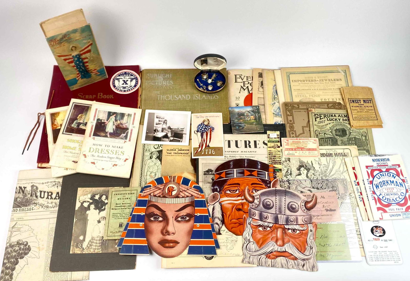 Collection of Antique Ephemera (Programs, Magazines, Brochures, Postcards, Etc.) (1 of 12)