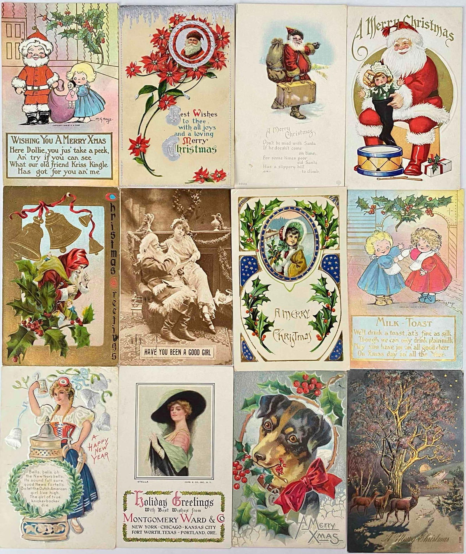 Lot of 78 Early Twentieth Century Holiday Post Cards and Patna Seals (1 of 12)