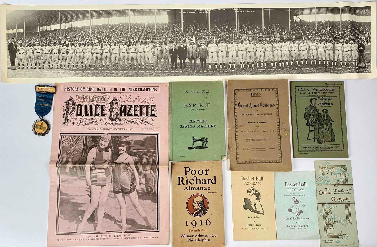 Lot of Early Ephemera Americana (Photographs, Booklets, and Misc. Paper Products) (1 of 12)