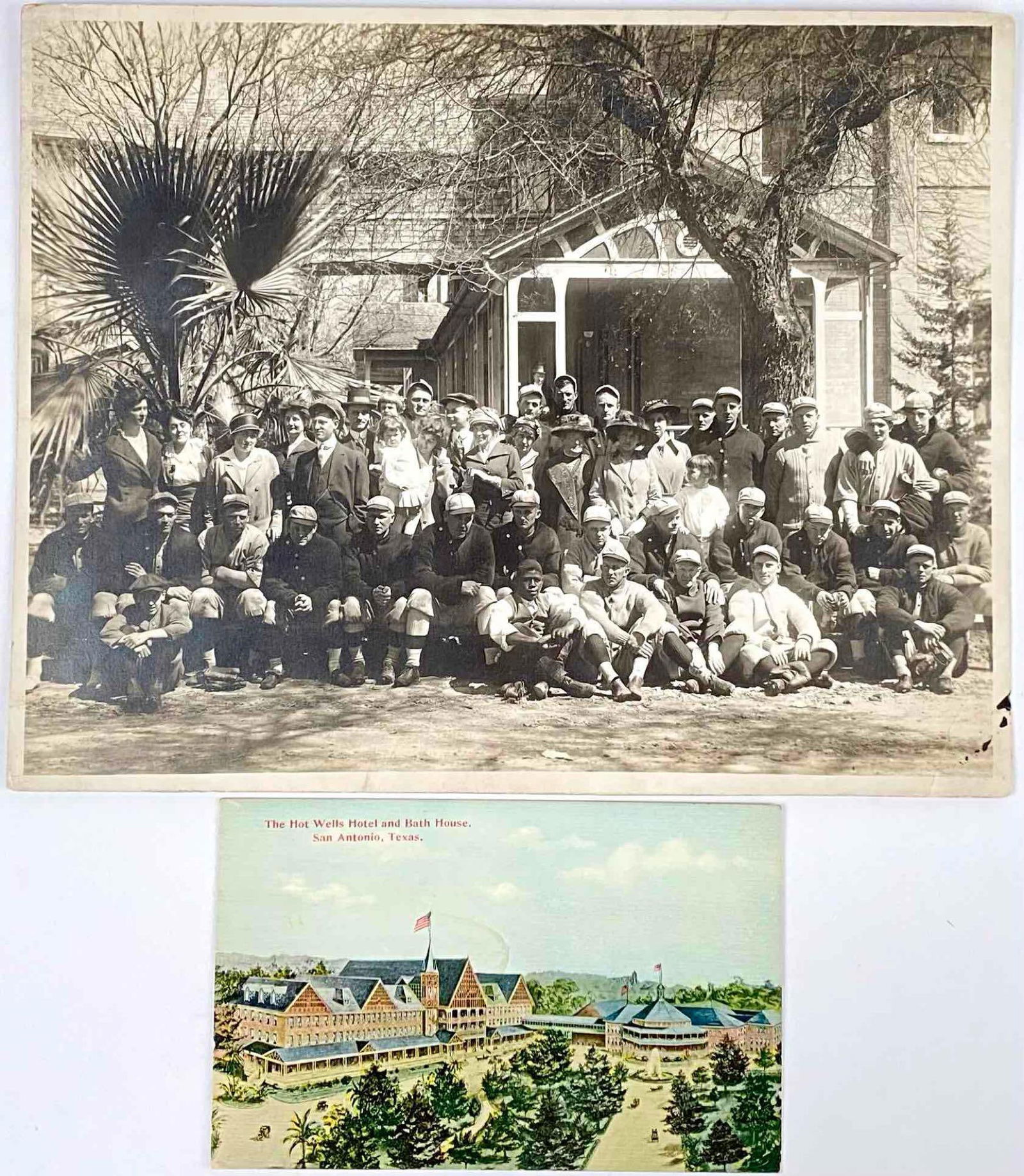 Cincinnati Reds Spring Training at Hot Wells Hotel 1906 (Postcard and Photograph) (1 of 11)