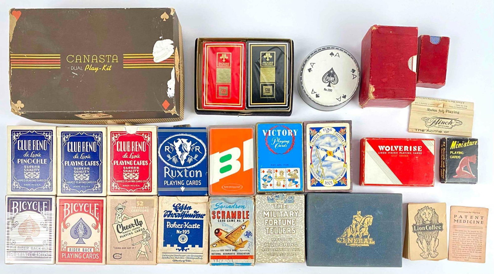 Lot of 21 Vintage Card Games (1 of 12)