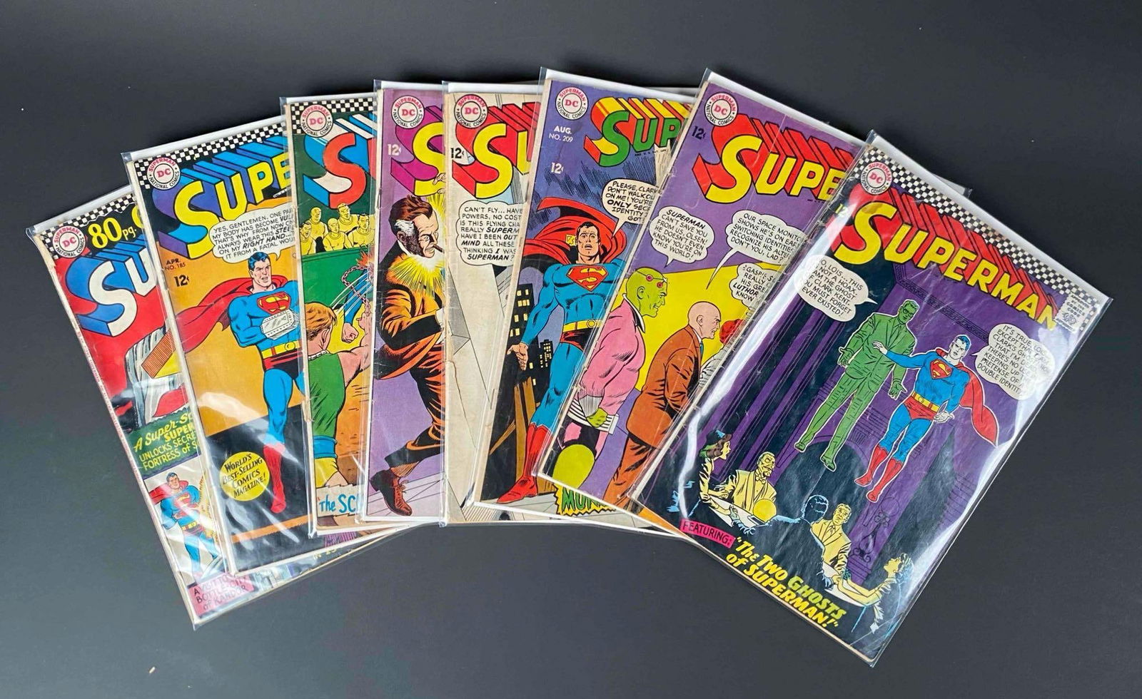 Superman #173, #174, #185, #186, #188, #203, #209, and Giant Edition #187 (DC Comics) (1 of 12)