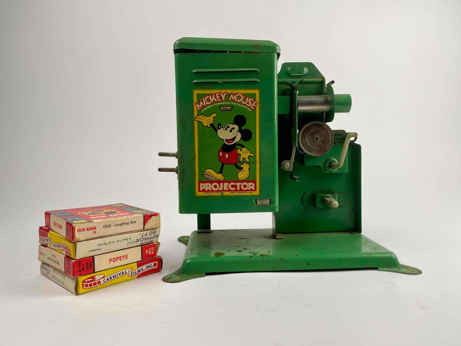 1930's Keystone Mickey Mouse Movie Projector with Instructions and Movies (1 of 12)