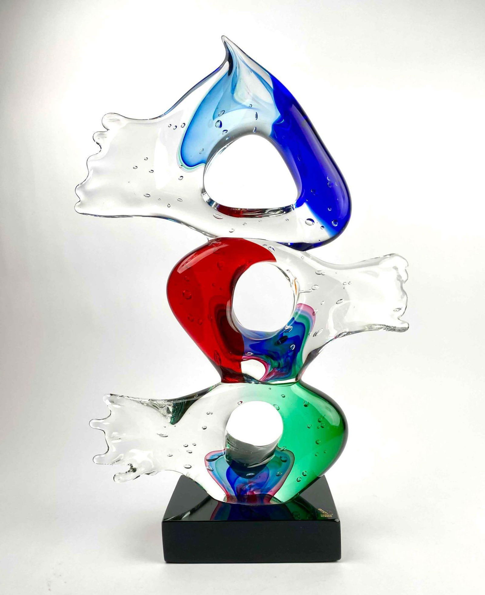 Large Contemporary Signed Glass Sculpture (Murano, Italy) (1 of 12)