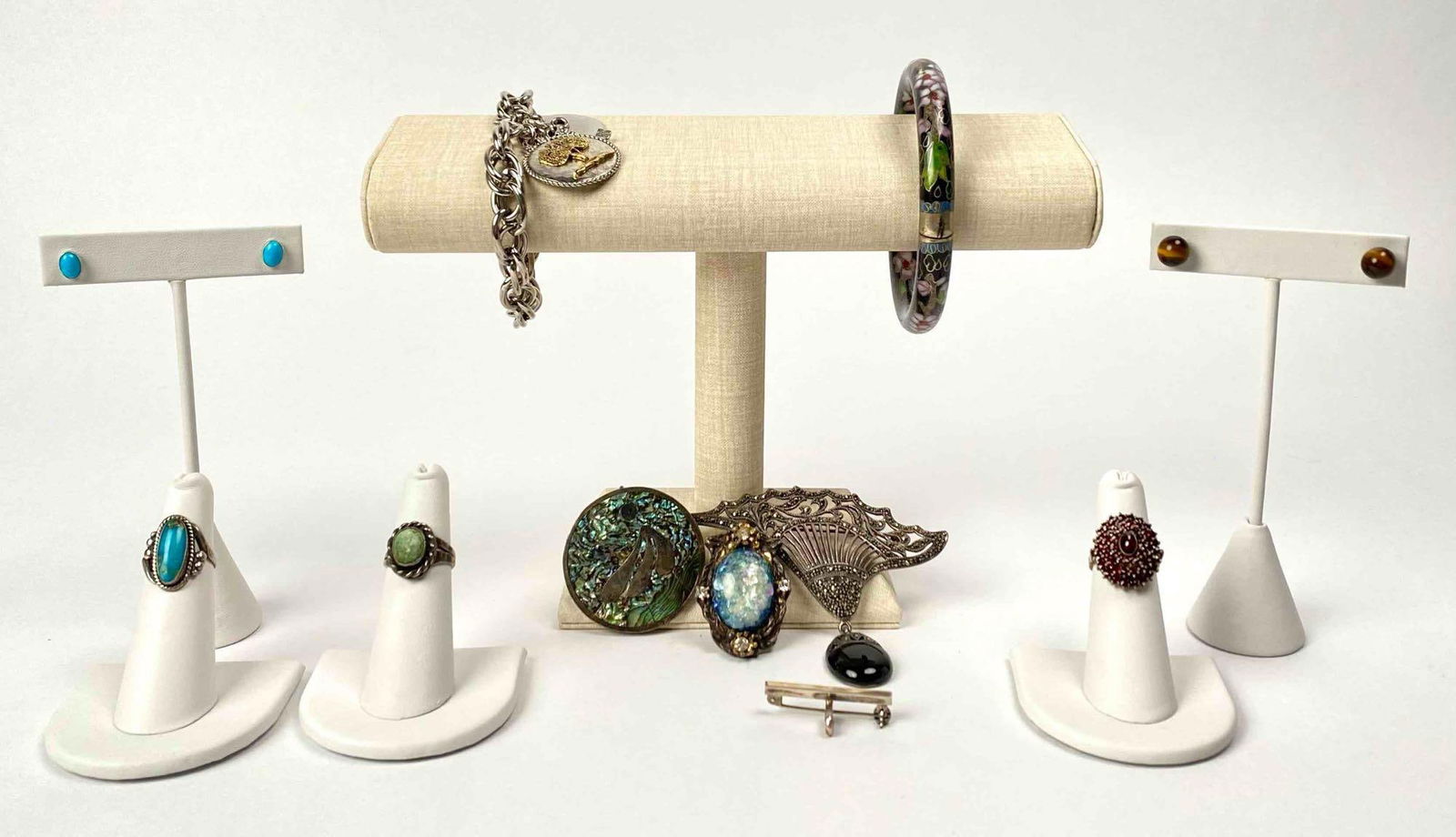 Large Jewelry Lot (Sterling, Turquoise, Garnet and More) (1 of 12)