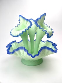 Opalescent Fenton Glass Epergne