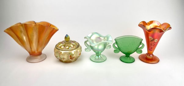 Five Assorted Fenton Art Glasses
