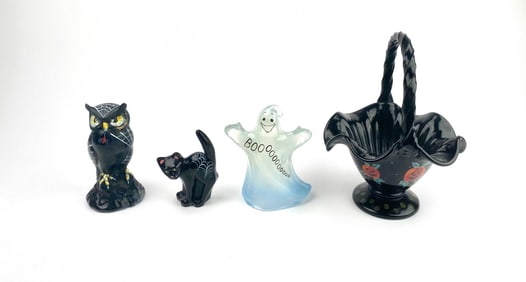 Hand-Painted Fenton Halloween Figurines