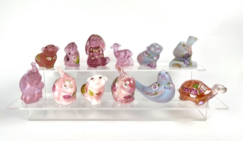 Collection of Fenton Glass Animals