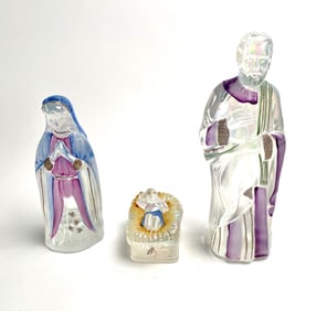 Fenton Nativity Figurines