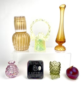 Assortment of Fenton Glassware and Collectibles