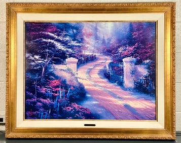 Thomas Kinkade Spring Gate Limited Edition Lithograph on Canvas