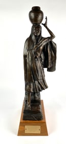 Bronze Sculpture Olla Maiden by Barbara Foss, 1987