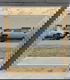 Decorative Mirror with Hand-Painted Frame?by Dee Wingard?(1976)