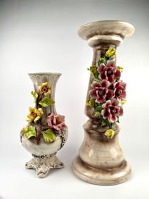 Capodimonte Vase and Pedestal