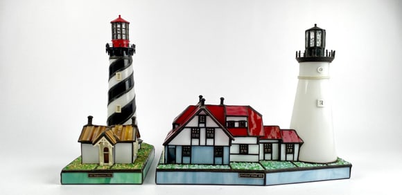 Stained Glass Coastal Heritage Lighthouses in Original Boxes