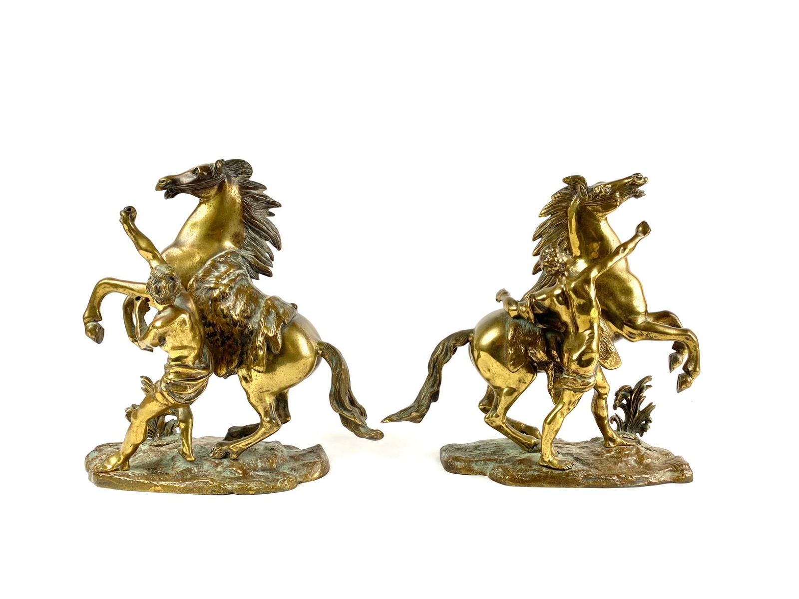 Signed Guillaume Coustou Bronze Marly Horse Pair (1 of 10)