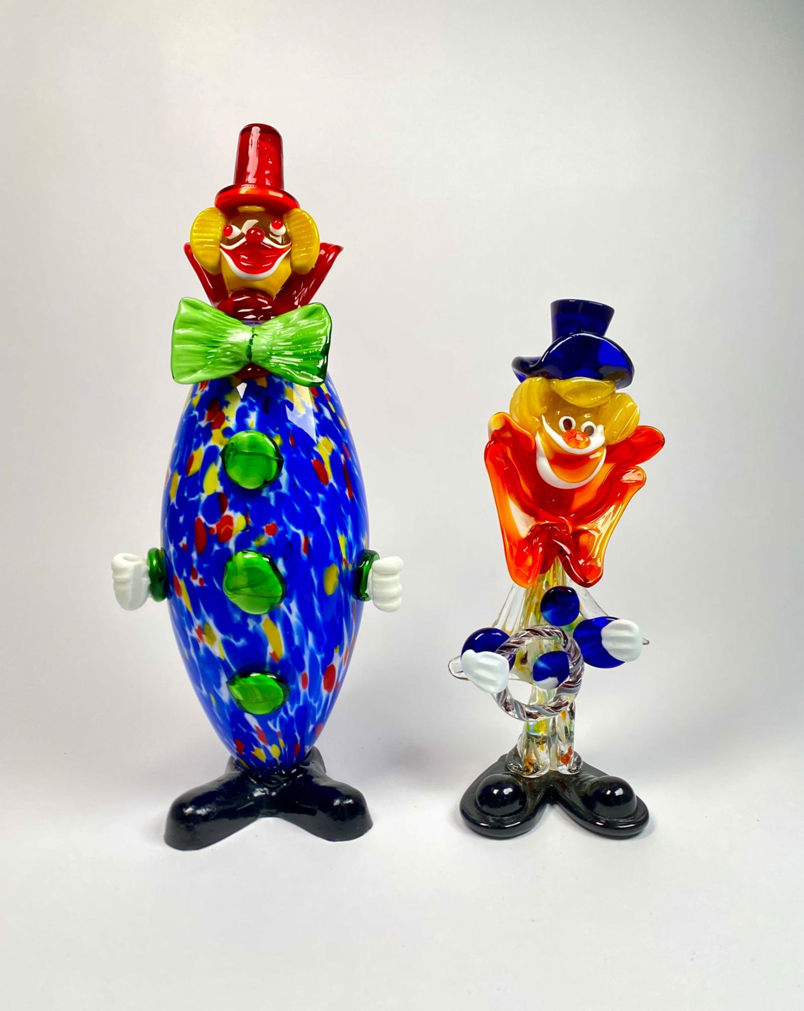 Pair of Murano Art Glass Clown Figurines (1 of 13)
