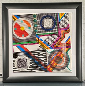 Framed Lithograph of Untitled by Leo Maranz, Numbered and Signed