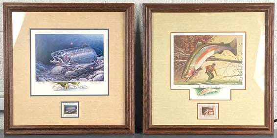 Pair of Limited Edition Signed Prints by James Hublick