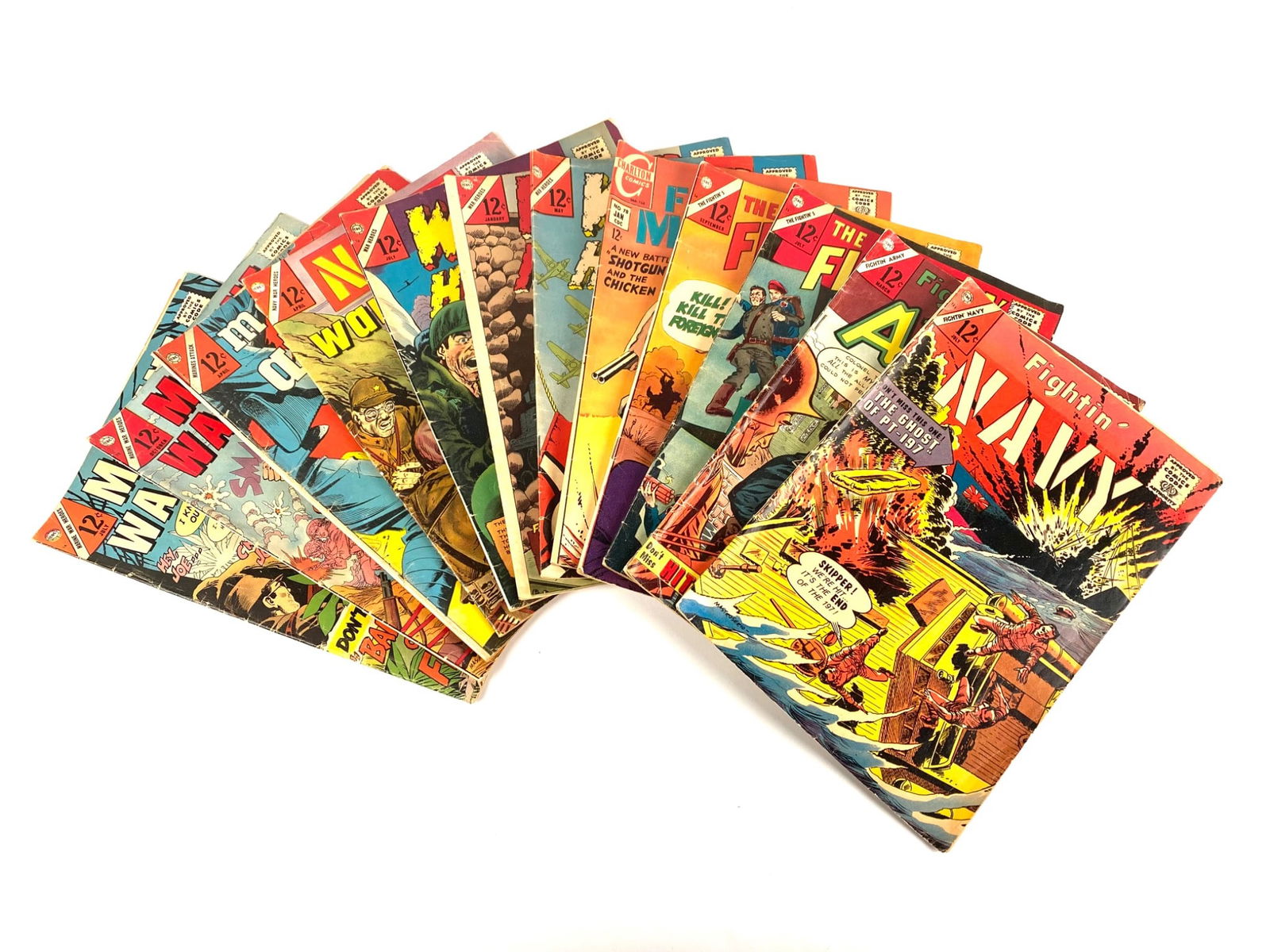 Collection of 12 Comics War-Themed Comic Books, 1960s (1 of 12)