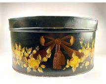 Hand Painted Toleware Style Metal Storage Box by Maitland-Smith