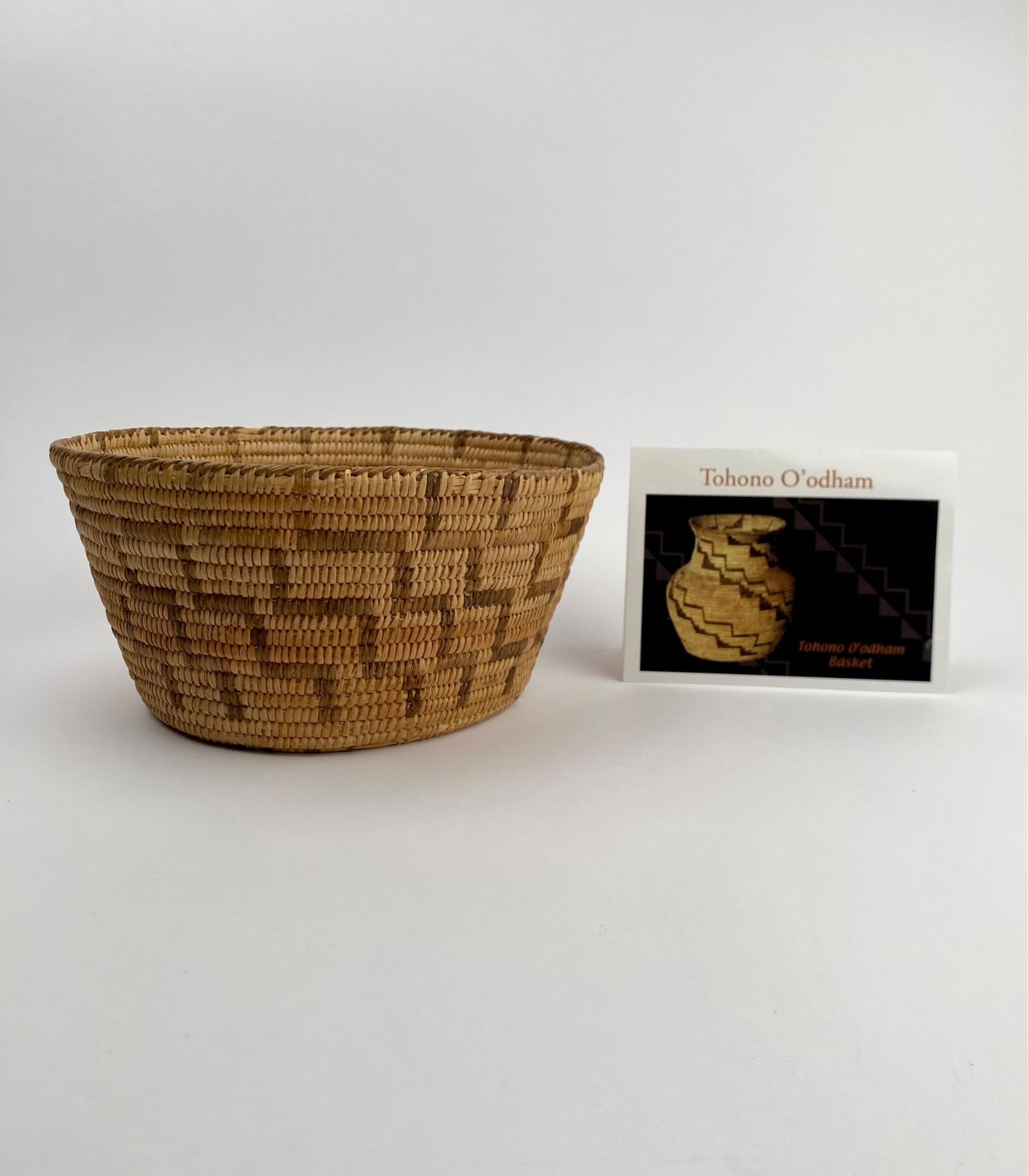 Tohono O’odham Woven Basket With Geometric Patterns (1 of 10)