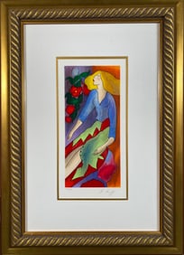 Linda Le Kinff Color Lithograph, Signed & Numbered, Titled Chartres