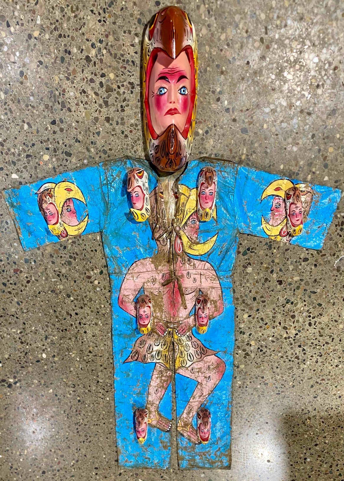 Early 20th Century Ceremonial Mask and Suit (Mexican Folk Art) (1 of 12)