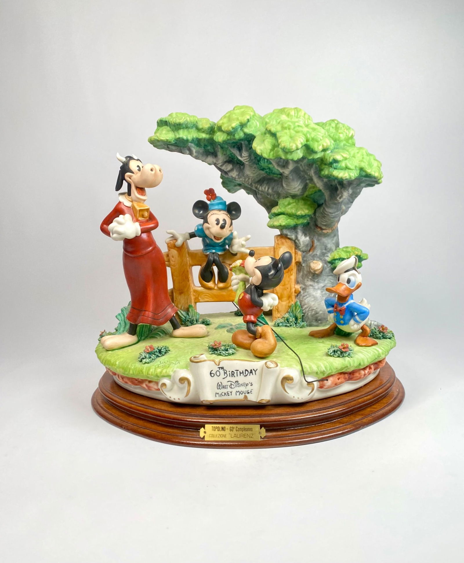 Large Disney 60th Birthday Capodimonte Laurenz Figurine (Signed) (1 of 12)